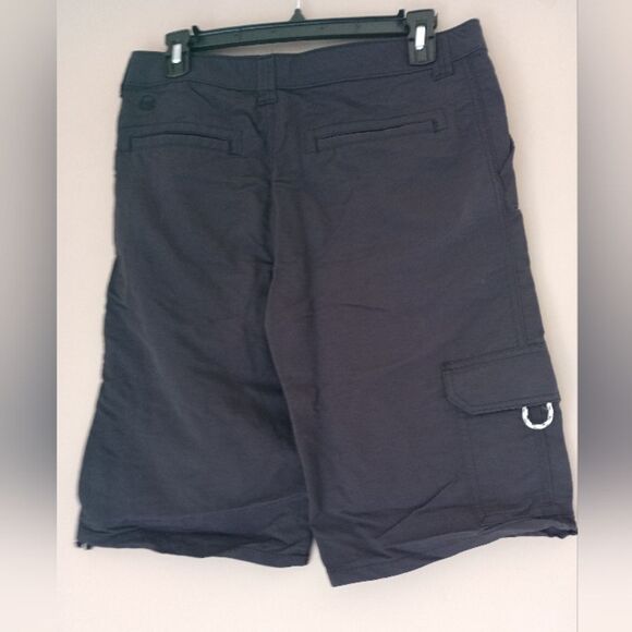 Faded Glory Relaxed Jeans & Black Nylon Cargo Shorts Size 14 Husky - Picture 10 of 15